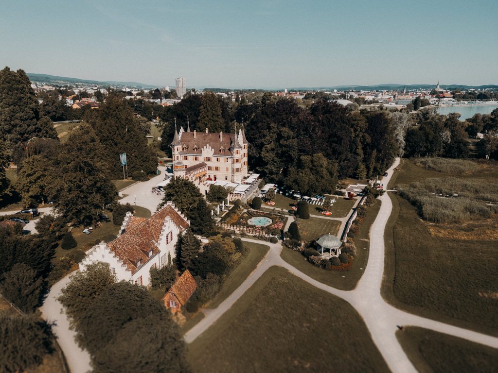 Luftaufnahme Schloss Seeburg