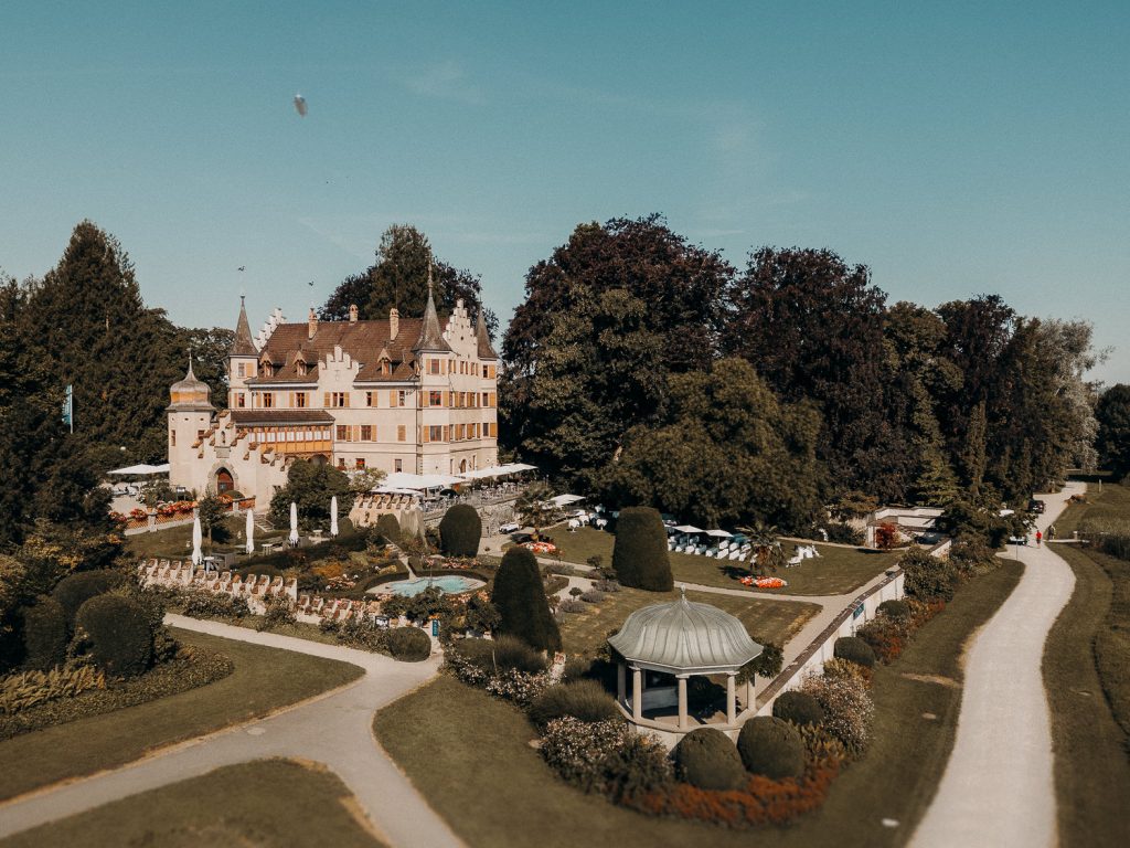 Luftaufnahme Schloss Seeburg